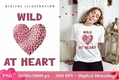 Valentine's Day Illustration Love Heart, Wild At Heart Png Product Image 1