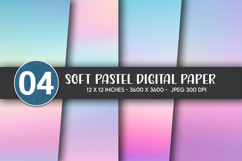 Soft Pastel Digital Paper Product Image 1