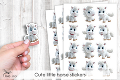 Cute little horse stickers- 6 Variations Product Image 1