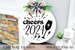 Happy New Year Round Sign Bundle , New Year Svg Bundle Product Image 6