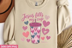 Jesus fills my cup PNG ,God Is Love Clipart PNG Product Image 2