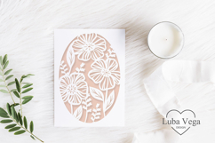 Greeting card paper cut / Paper cut card svg Product Image 2