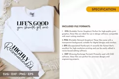 Life's good, you should get one SVG - Funny Sleeve T-Shirt D Product Image 2