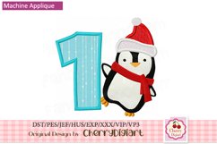 Christmas penguin Numbers machine embroidery bundle 2112P B Product Image 2