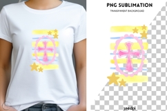 Yellow cross png design for T-shirts Product Image 1