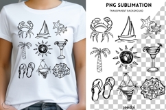Beach png design for T-shirts Product Image 1