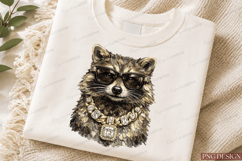 Luxury Raccoon PNG Design | Gangster Raccoon With Sunglasses Product Image 2