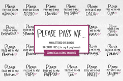 Please Pass Me To My ... Family SVG Bundle Product Image 1