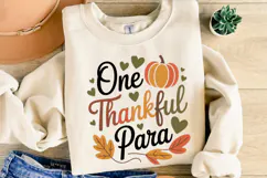 One Thankful Para Svg | Thanksgiving Svg | Shirt Svg Product Image 1