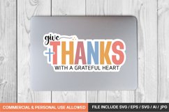 Give Thanks With A Grateful Heart sticker design Product Image 1