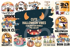 Cute Halloween PNG Bundle 20 Product Image 1