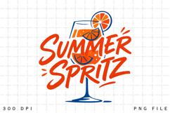 Summer Spritz Cocktail Orange Drink Cute Summer Vacation Product Image 1