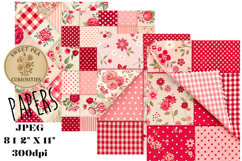 Shabby Chic, Flowers, Papers, Junk Journal Product Image 1