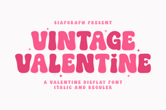 Vintage Valentine - Playful Bubble Font Product Image 1