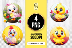 Cute Baby Bird Cartoon Clipart Sublimation PNG Product Image 1