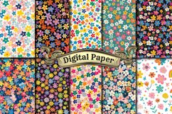 COLORFUL Flower Digital Paper Product Image 1