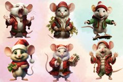 Funny Christmas Mouse Clipart Sublimation, Funny Christmas Product Image 2