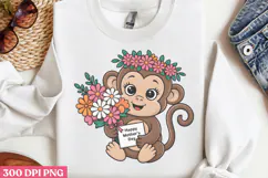 Happy mother's day PNG ,Cute Animals Mothers Day Clipart PNG Product Image 2