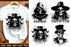 Halloween SVG T shirt Designs, Skeleton, Scary Halloween SVG Product Image 1