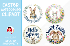 25 Easter Round Signs I Easter Door hanger decor Product Image 2