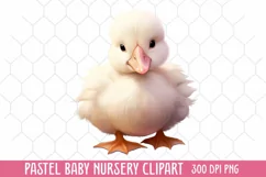 Pastel Baby Nursery Clipart, Baby Nursery Clipart Product Image 1