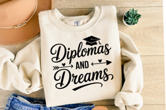 Diplomas and Dreams svg | Graduation Svg | Shirt Svg Product Image 2