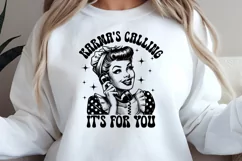 Retro Housewife Karma's Calling It's For You PNG Product Image 3