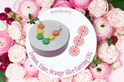 Lemon Slice Earring Laser Cut File- SVG FILE Product Image 1