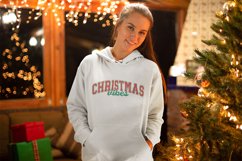 Christmas Vibes SVG PNG | Groovy Christmas Varsity Design Product Image 4