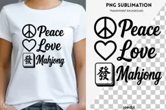 Mahjong quote png design for T-shirts Product Image 1
