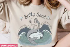 Salty Soul PNG, Hello Summer Sublimation PNG Product Image 1
