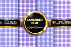 Lavender Blue Gingham Digital Papers 04 Variations Product Image 1