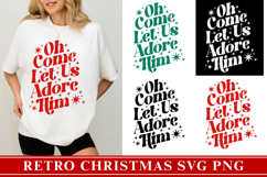 Retro Christmas Svg, Festive Holiday Quote svg Product Image 1