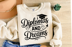 Diplomas and Dreams svg | Graduation Svg | Shirt Svg Product Image 2