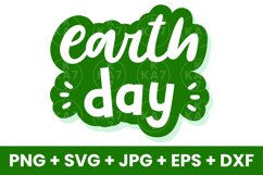Green Earth Day Sustainability Save The Earth SVG Product Image 1