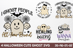 Halloween Cute Ghost SVG Product Image 1