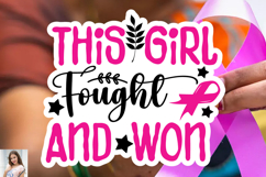 Breast Cancer SVG Sticker Bundle Product Image 13