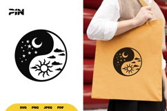 Yin &amp; Yang SVG - Yin &amp; Yang Clipart Product Image 1