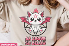 As Above So Below PNG, Cute Baphomet Sublimation PNG Product Image 2