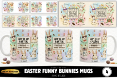 Easter Bunnies Mugs Sublimation Bundle Product Image 1
