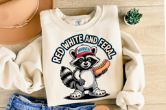 Red White and Feral svg | Svg Files for Cricut | Shirt Svg Product Image 1