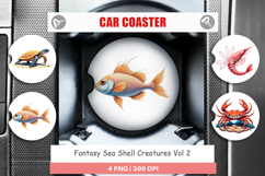 Car Coaster Fantasy Sea Creatures Product Image 1