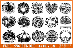 Fall SVG Bundle, Pumpkin SVG, Thanksgiving SVG, Autumn SVG Product Image 1