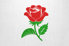 Classic Red Rose Blossom Embroidery Design File Product Image 1