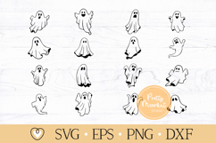 Cute Ghosts svg Bundle, Ghost svg, Halloween svg Product Image 1