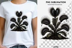 Gothic venus flytrap png design for T-shirts Product Image 1