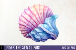 Under The Sea Clipart, Watercolor Clipart Product Image 2
