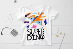 Super Dino. Kids Sublimation PNG and SVG Product Image 2
