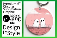 Sweet Valentine's Ghost Sublimation Product Image 1