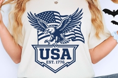 USA Est. 1776 Eagle Svg, USA Anniversary Svg, USA Eagle Svg. Product Image 2